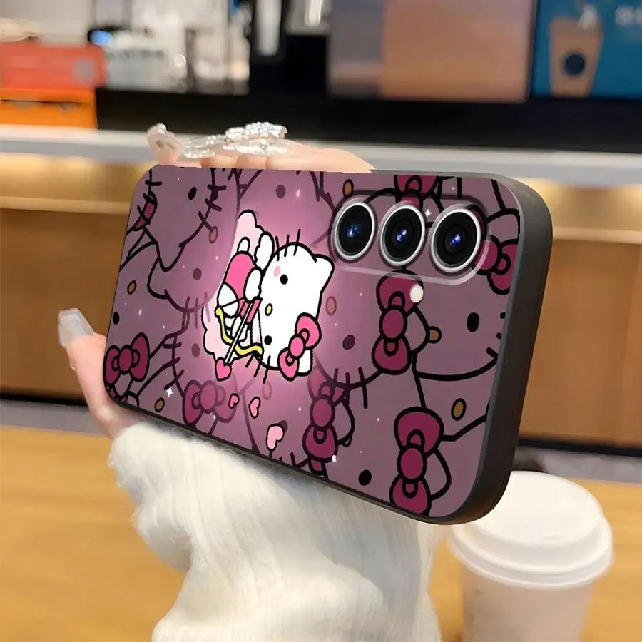 Funda Hello Kitty para Honor X6 8X Magic5Lite X7 90 X9a 70 X8 X5b 200 400 Lite, funda negra suave para teléfono - imagen 4