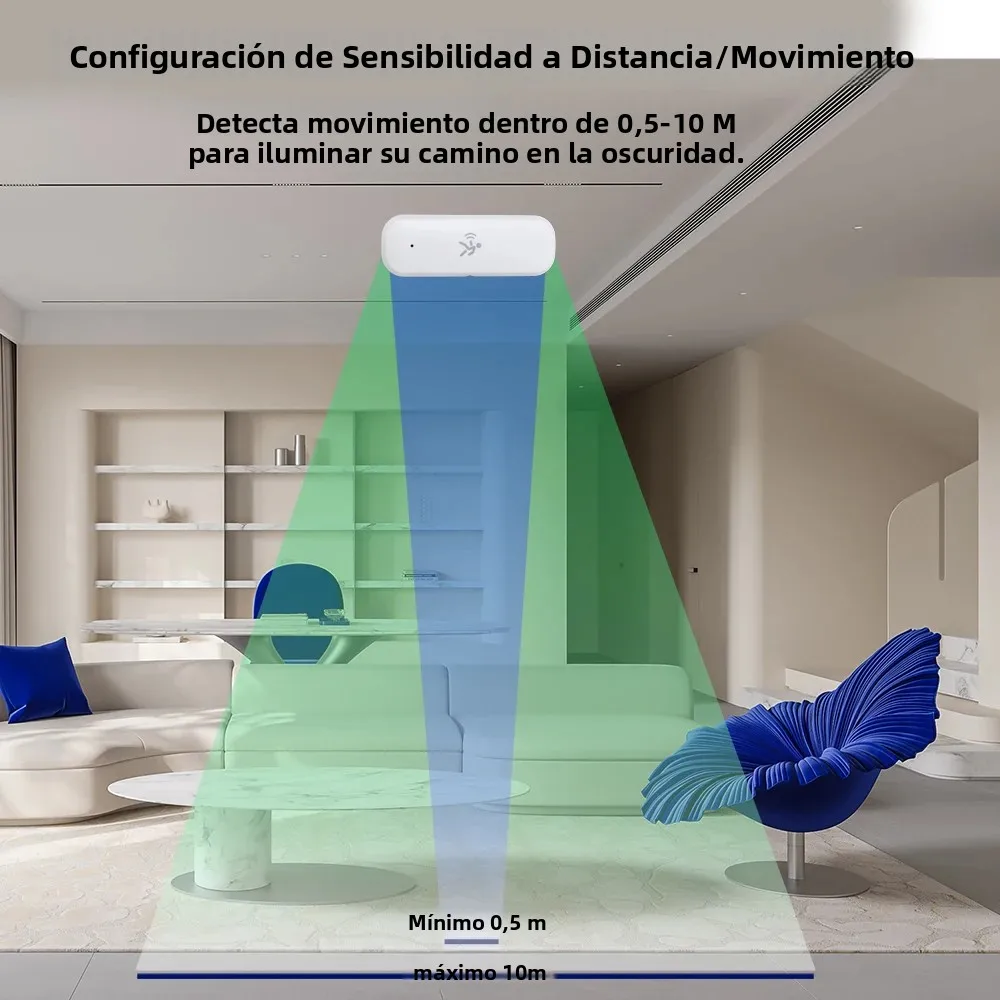 Haozee ZigBee-Detector de Sensor de movimiento Pir inteligente, Sensor de temperatura y humedad, seguridad antirrobo, funciona con asistente doméstico - imagen 2