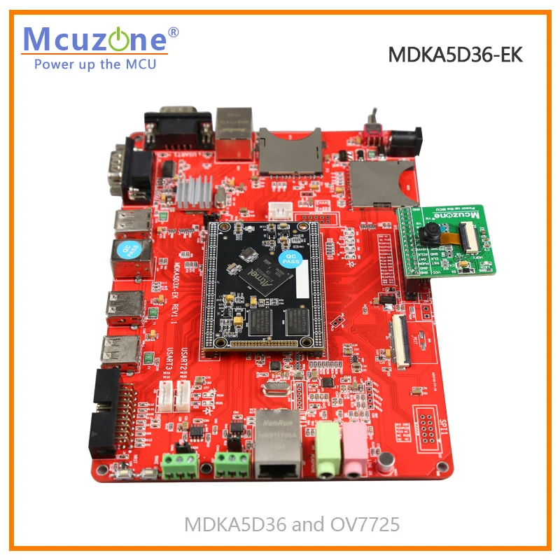 MDKA5D36-EK-C70 1024*600 tapa TP TFT LCD, SAMA5D36 ATSAMA5D36 Cortex-A5, 256MB DDR2,Dual Ethernet, 6xUART, WIFI, cámara OV7725, QT - imagen 3
