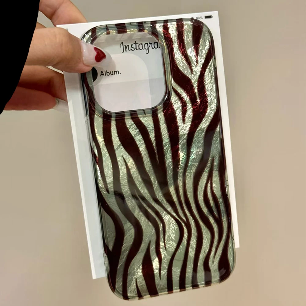 Funda de teléfono con estampado de leopardo y cebra INS para mujer y niña, funda para Xiaomi 13T 14T 11 Lite NE Poco X5 M6 Pro X6 X7 X3 Pro NFC C65 C61 M5S - imagen 2