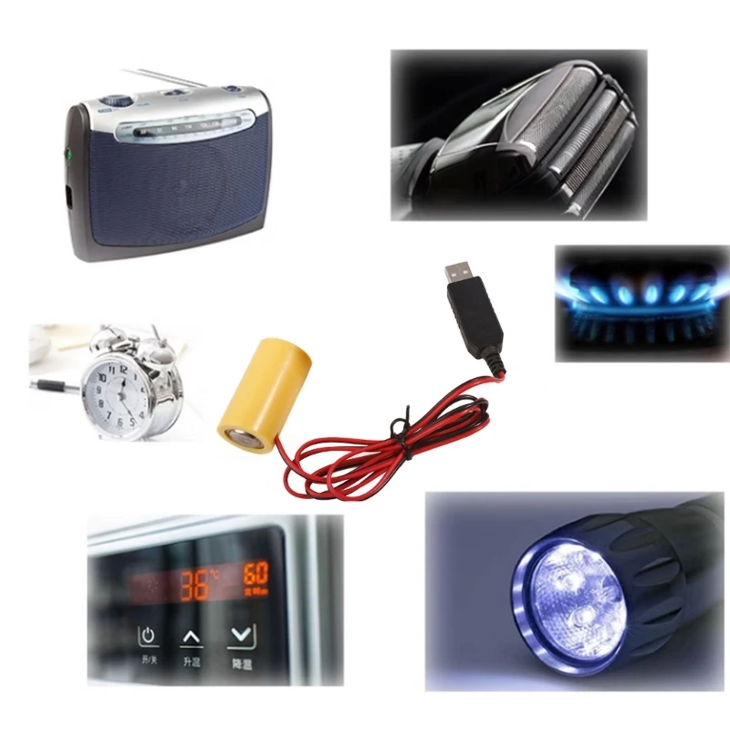 Eliminador batería 97 Reemplace 4 piezas 1,5 LR14 C Conecte Reemplace batería 4x1,5 - imagen 3