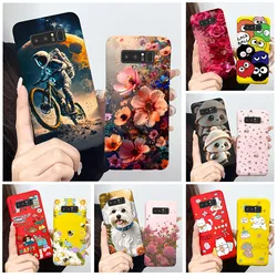 Funda Samsung Galaxy Note8 TPU Silicona Astronauta Panda Antigolpes