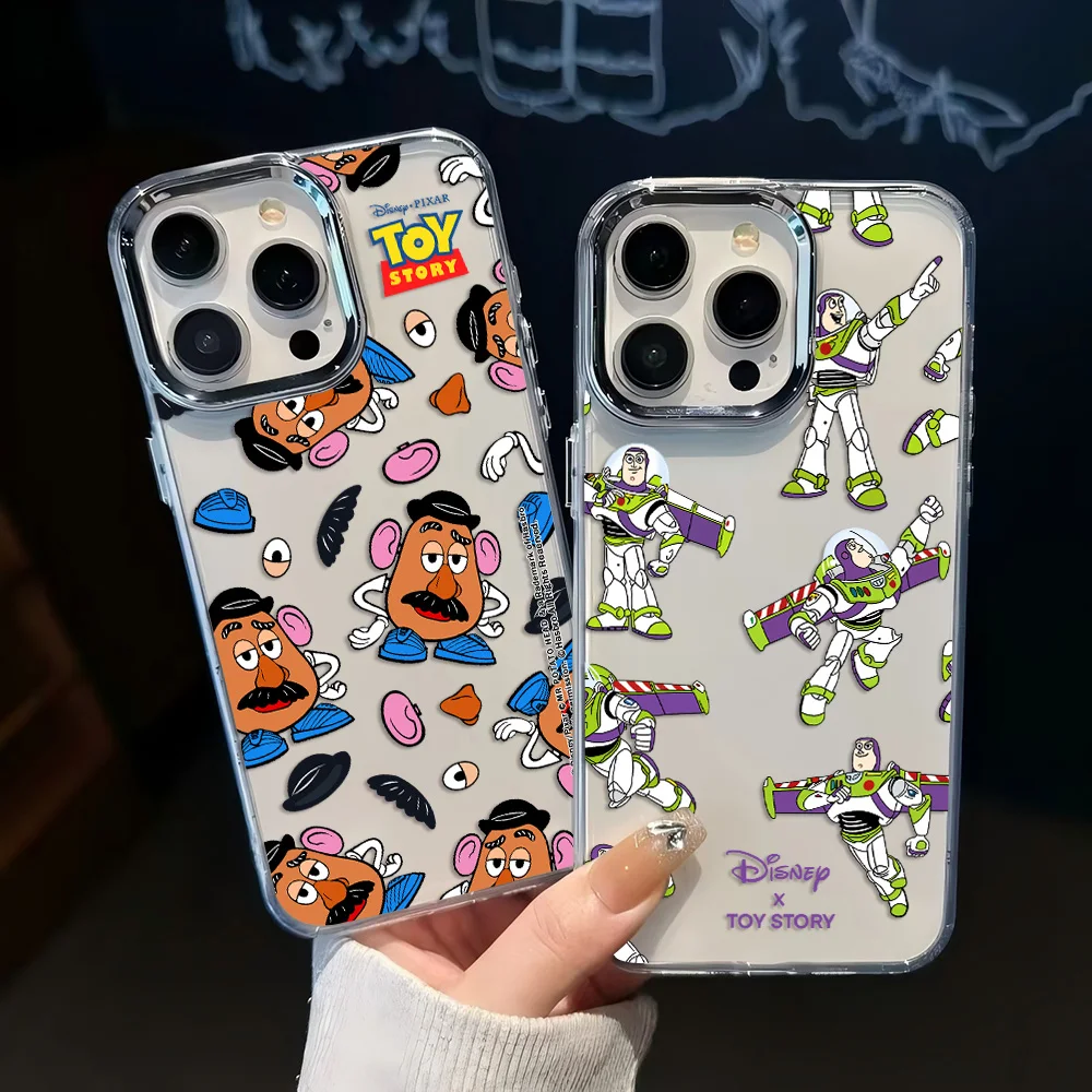 Toy Story Buzz Lightyear funda de teléfono alienígena para iPhone 17 16e 16 15 14 13 12 mini Pro Max X XR XSMAX 8 Air Plus cubierta transparente - imagen 3