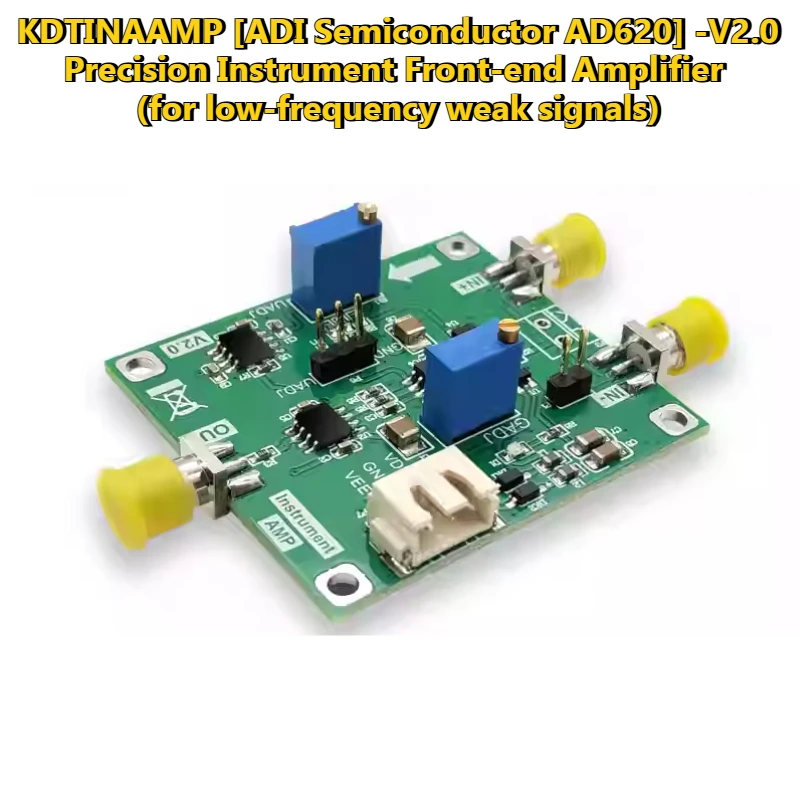Módulo amplificador AD620, suministro dual, instrumentación, amplificador de microvoltios/millones de precisión, amplificador de alta ganancia KDTINAAMP-017 - imagen 2