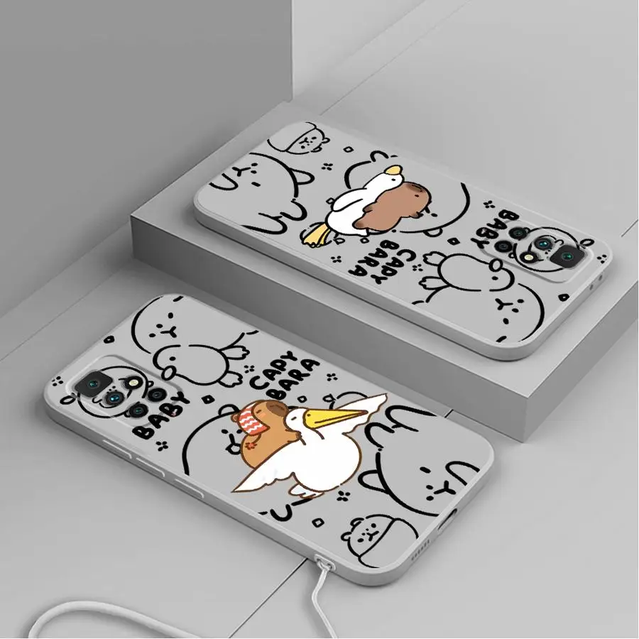 Funda para Xiaomi Redmi 10 A2 14C A1 13C 9 8 A3x 12C K40 K60 funda suave dibujos animados pareja ganso - imagen 5