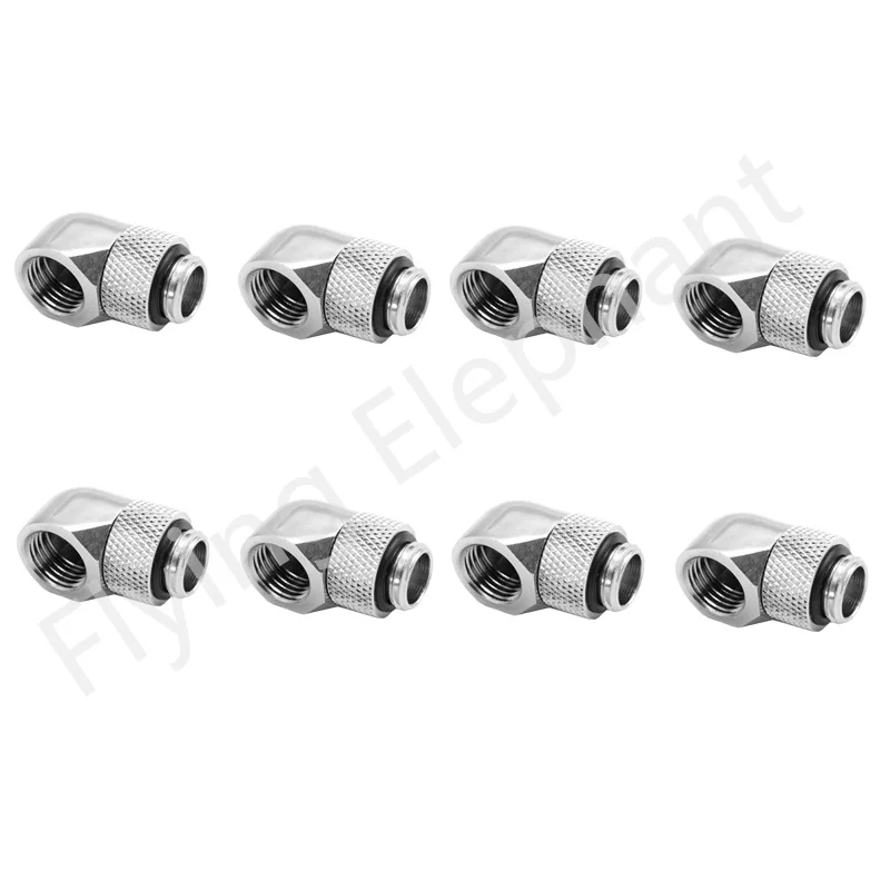 Conector de refrigeración por agua para PC, accesorio de tubo duro hembra a macho, conector refrigerado por agua, Negro/plateado/Blanco/dorado, G1/4" - imagen 3