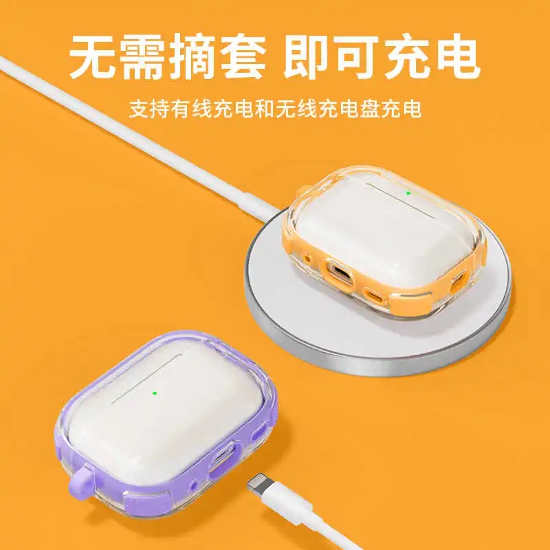 Funda para Airpods 4 funda protectora para Airpods 4 funda para Airpods4 funda de silicona para airpods4 funda de TPU para Apple Airpods4 - imagen 4