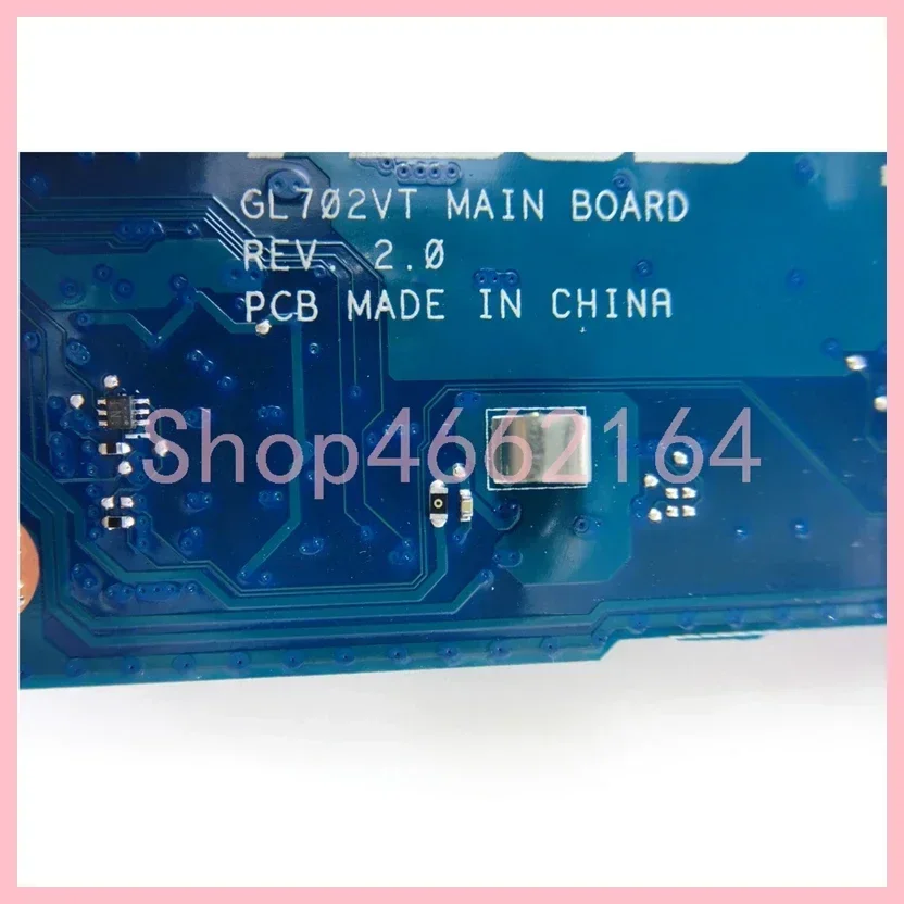 Placa base GL702VT i5-6300H i7-6700H CPU GTX970M-V3G GPU para portátil Asus ROG Strix GL702VT GL702VS GL702VM GL702VY