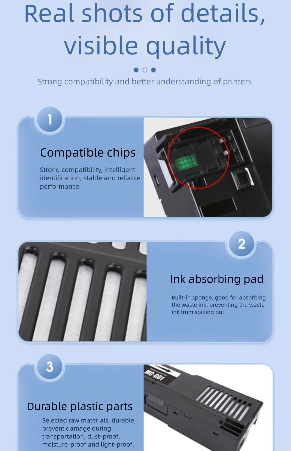 MC-G01 G01 tanque de caja de mantenimiento para Canon MAXIFY GX6010 GX7010 GX6020 GX7020 GX6030 GX7030 GX6040 GX7040 GX6050 GX7050 GX6060 - imagen 2
