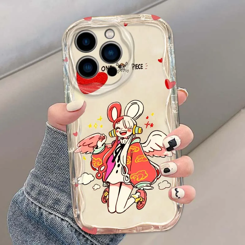 Funda de una pieza para niña, funda para iPhone XR 16 15 14 13 12 11 Pro Plus Max Mini Wave Oil - imagen 3