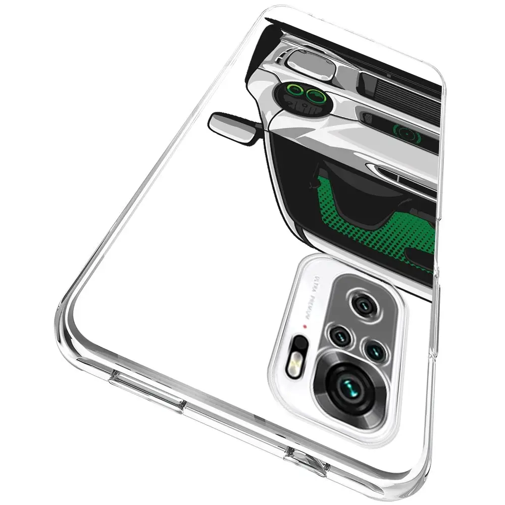 JDM funda de teléfono transparente para coche deportivo, cubierta de juego para Xiaomi Redmi Note 12, 10C, 10, 11, 9, 8 Pro Plus, 9S, 7, 8T, 9T, 9A, 8A, 9C, K50, K40, Japón - imagen 3