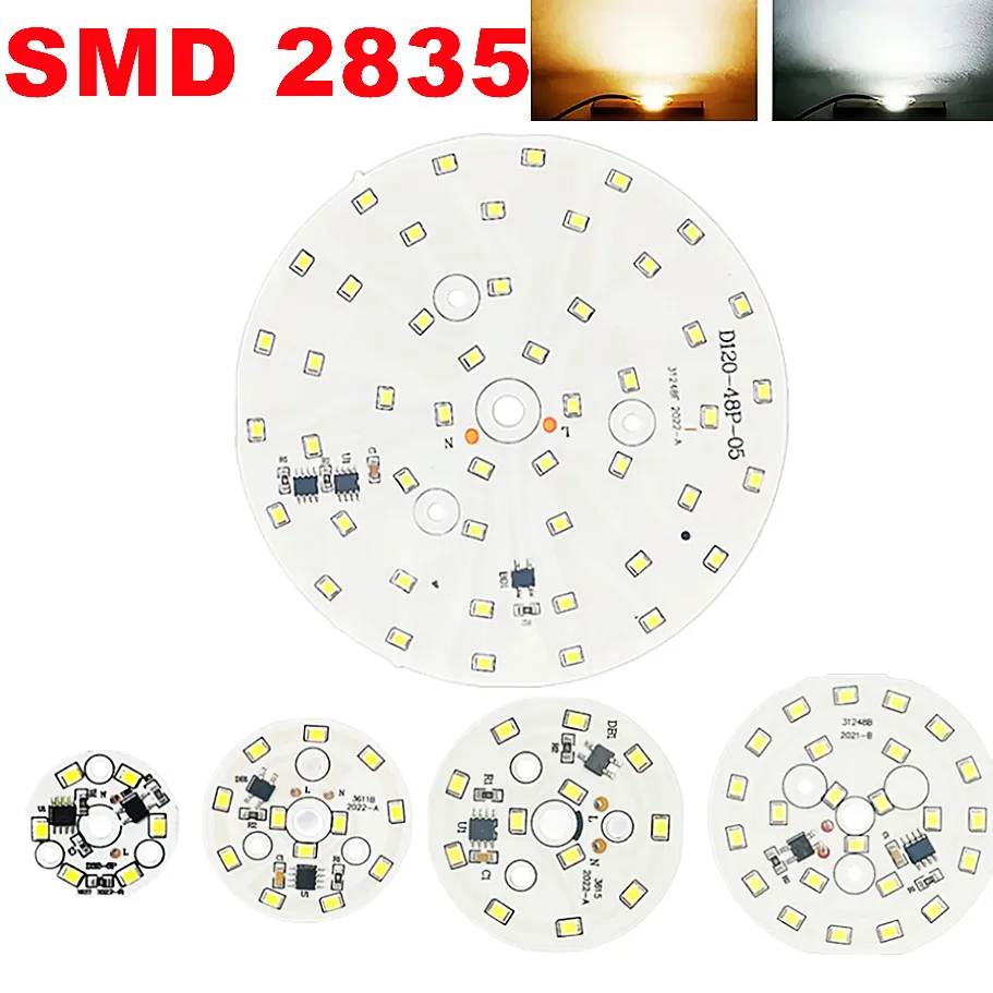 Chip LED frío/cálido, 5W, 7W, 9W, 12W, 15W, 18W, SMD 2835, cuentas de luz, CA 220V-240V, bricolaje para luz descendente, fuente de foco de iluminación blanca