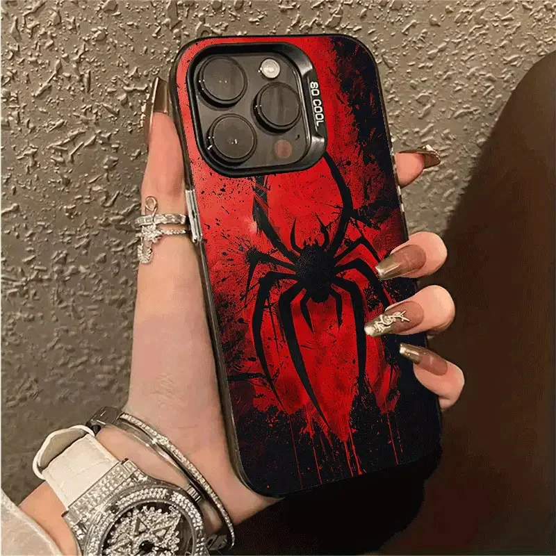 Funda con estampado de araña para Xiaomi 14T 13T 12T Pro Mi 11 15 14 12 13 11 Lite Poco F7 X6 X5 F5 F6 M6 Pro cubierta de parachoques a prueba de golpes - imagen 2