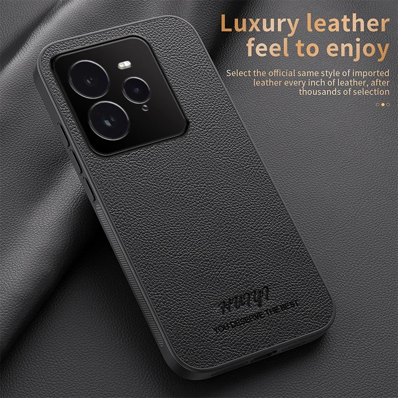 Funda magnética de coche para Realme GT 7 Pro, funda protectora trasera de marco suave mate de cuero de lujo para OPPO Realme GT7 Pro GT7Pro Capa - imagen 4