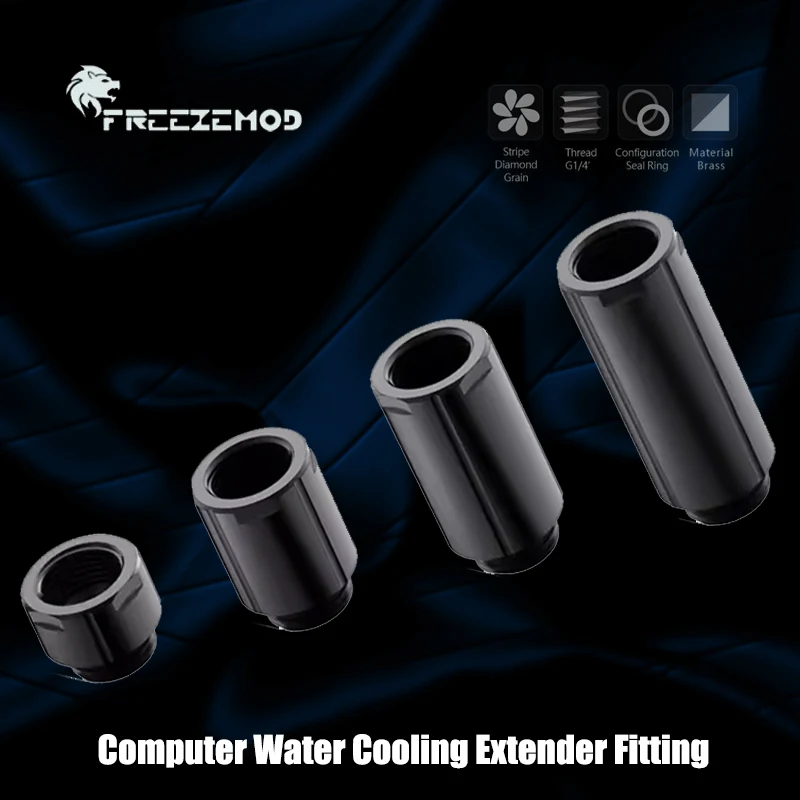 Accesorio extensor de refrigeración por agua, rosca M-F, diseño de llave hexagonal de 10/20/30/40mm de longitud, Material de latón de alta gama, GYCLZ-D de 4 colores - imagen 2