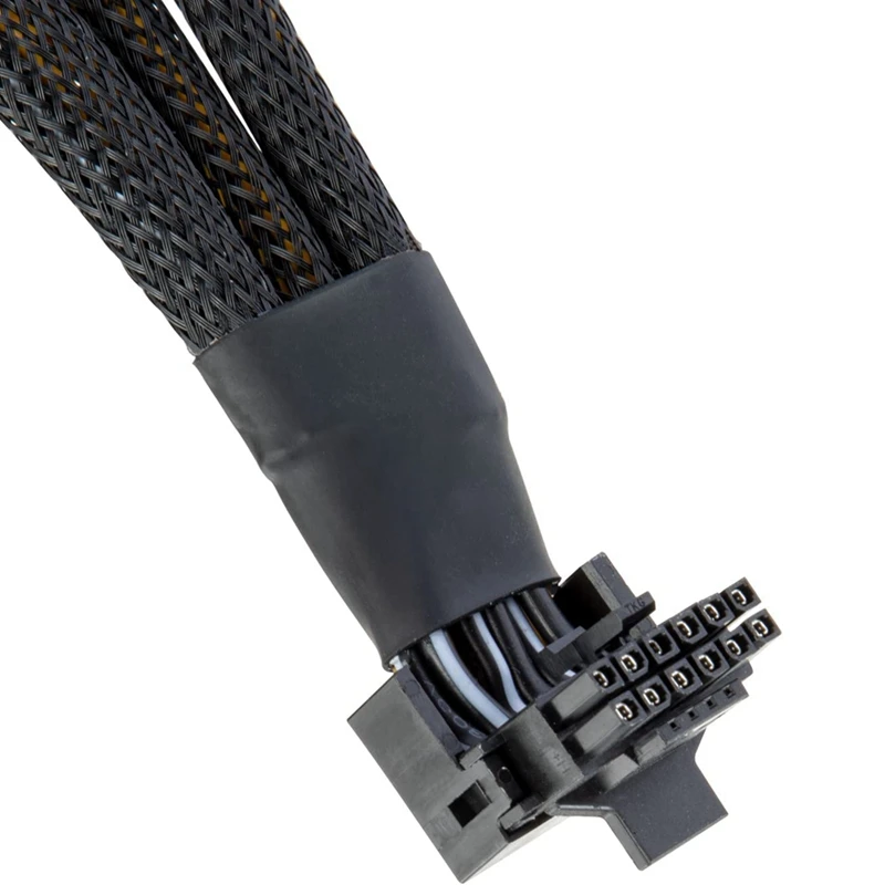 Cable de GPU HOT-16Pin a 3X, 8 pines, extensión Pcie-16AWG, PCIE 5,0, 90 grados, ángulo recto, 16 Pines, 12 + 4 pines, adaptador de suministro - imagen 3