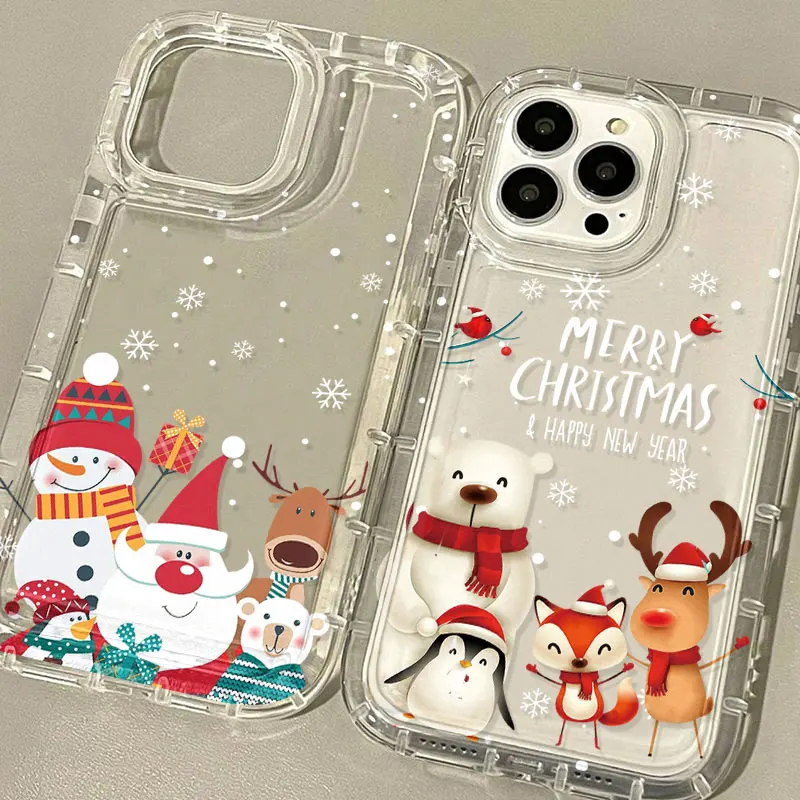 Funda navideña para Xiaomi Redmi Note 13 Pro 5G 12 11 10 9 12C 10C Poco X6 X3 M5S M5 C65 9s 10s 11s 9T 9C NFC 9A Funda suave - imagen 2
