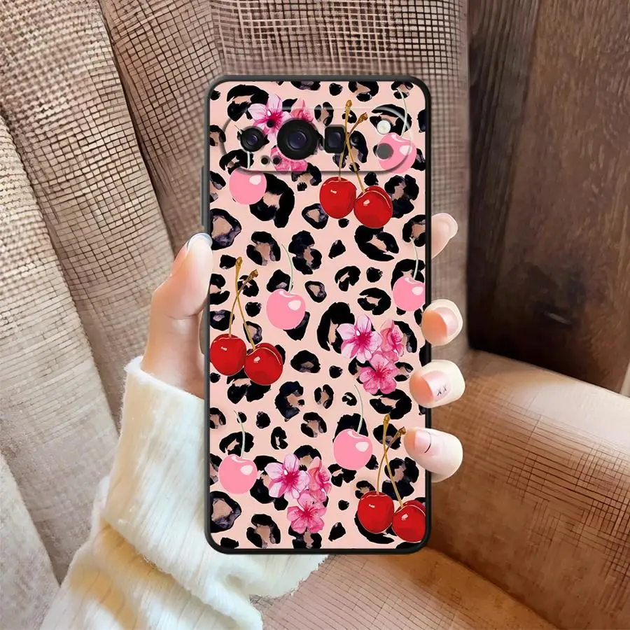 Funda para Teléfono con Estampado de Leopardo y Cereza para Google Pixel 7a 10 9 Pro XL 6a 6 7 8 Pro 9a 8a - imagen 5