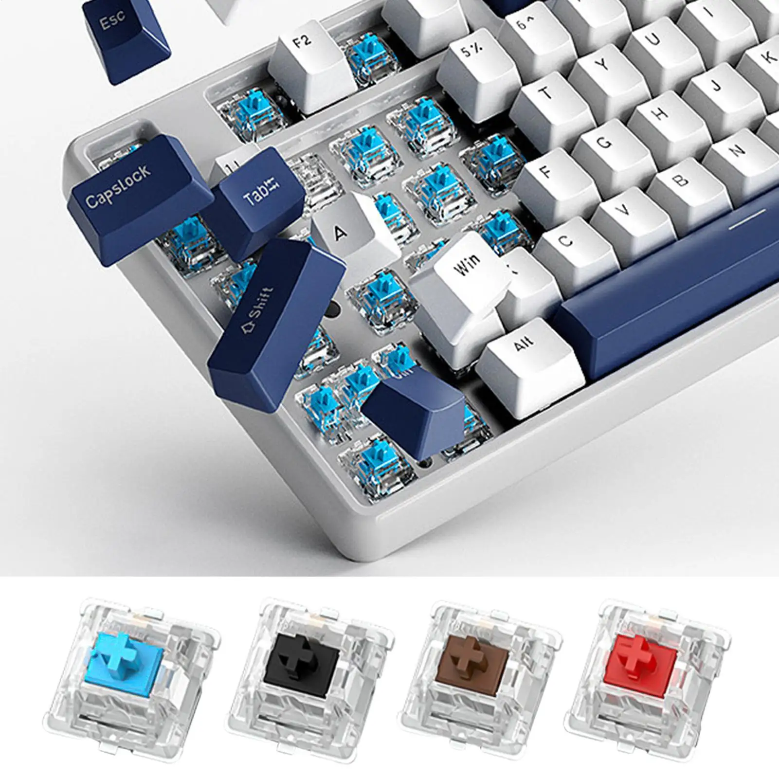 Teclado mecánico de 30 piezas, eje Es para escribir juegos - imagen 2