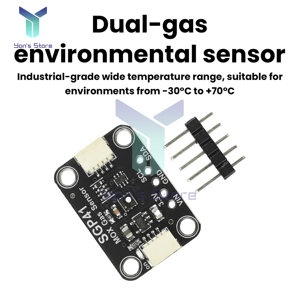 Módulo de sensor COV digital SGP40/41 Detector de ambiente de gas dual Plug and Play con consumo de energía ultrabajo para hogar inteligente - imagen 5