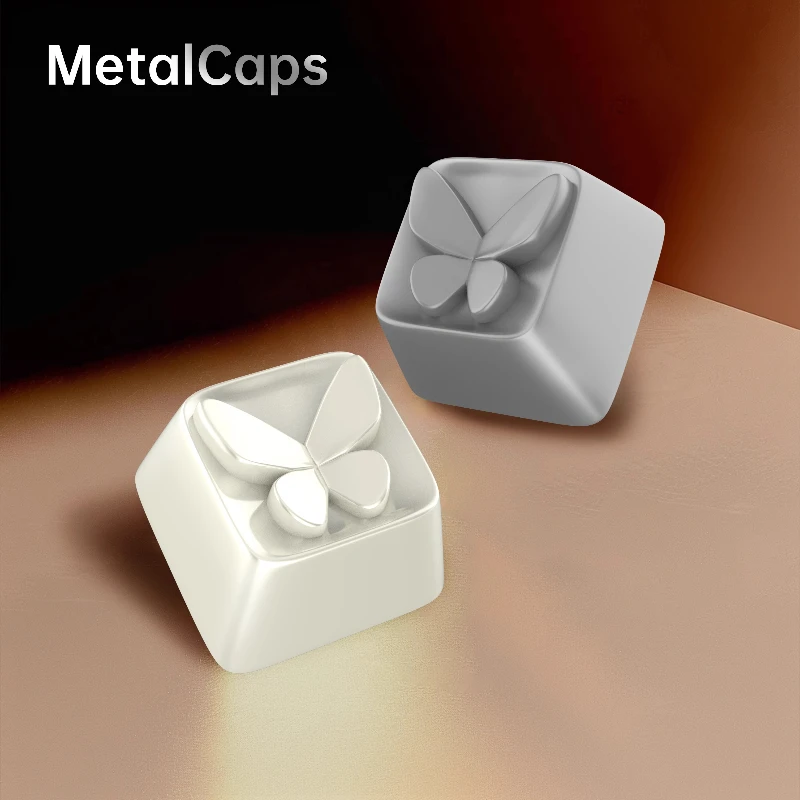 Tecla con tema de mariposa, tapa de teclado de aleación de aluminio y Zinc, Teclado mecánico personalizado para juegos y oficina, 1 unidad, para VALORANT