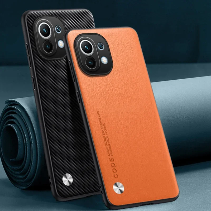 Funda protectora de silicona para Xiaomi Mi 11T Pro 11i, funda de teléfono de cuero de lujo para Xiaomi Mi 11 Lite 5G NE Mi11 11 i - imagen 2