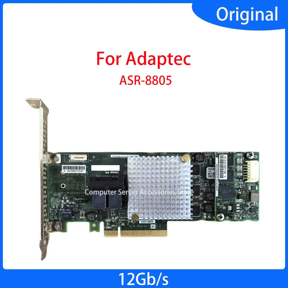 Tarjeta controladora ASR-8805 PCI-E 3,0 2277500-R SAS/SATA/SSD RAID 12 Gb/s con caché 1G para Adaptec Controladora Raid 0 1 5 6 10