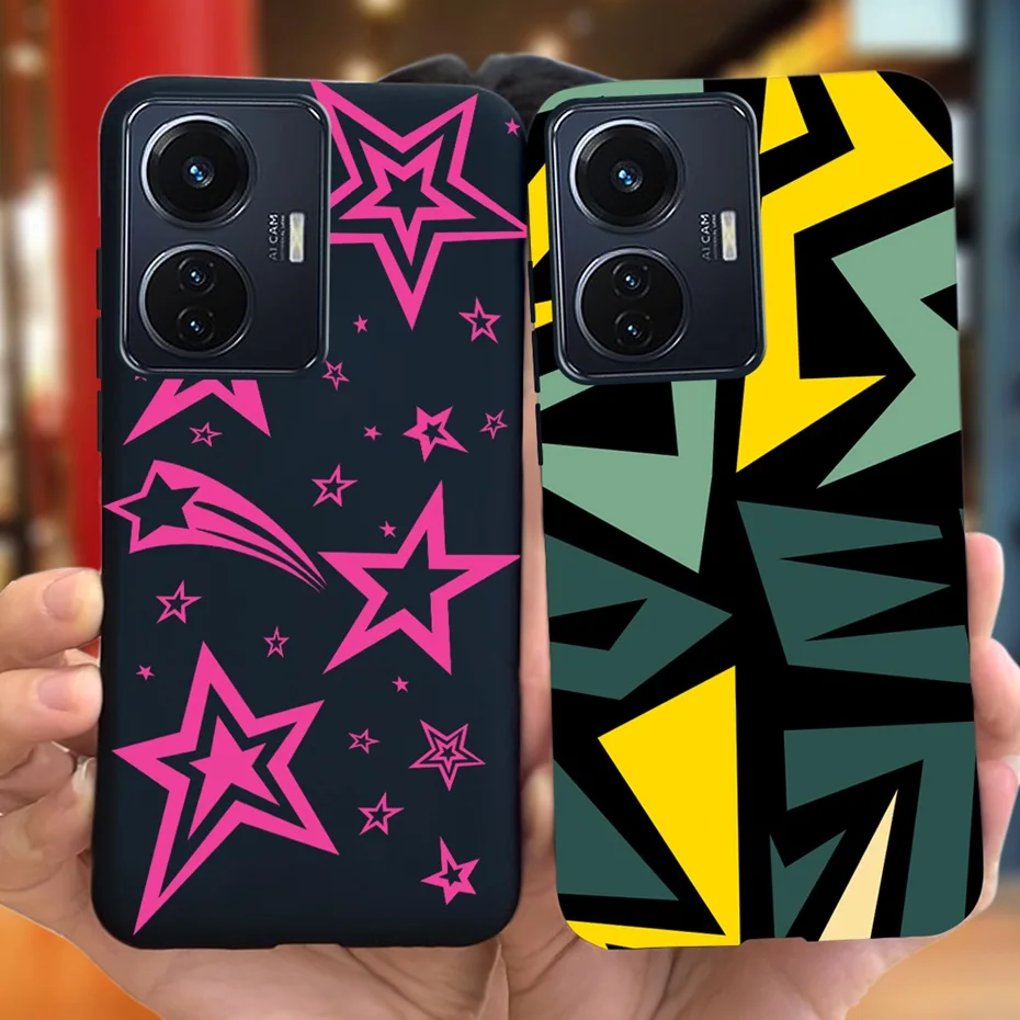 Funda de silicona blanda para Vivo Y55 4G 2022, diseño de moda, Color caramelo, parachoques para Vivo Y55 IQOO Z6 44W T1 V2153