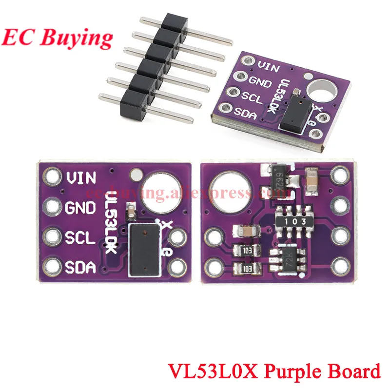 10Pcs/1pc VL53L0X V2 Time-of-Flight (ToF) Laser Ranging Sensor Breakout 940nm GY-VL53L0XV2 Laser Distance Module I2C IIC GY-530 - imagen 2
