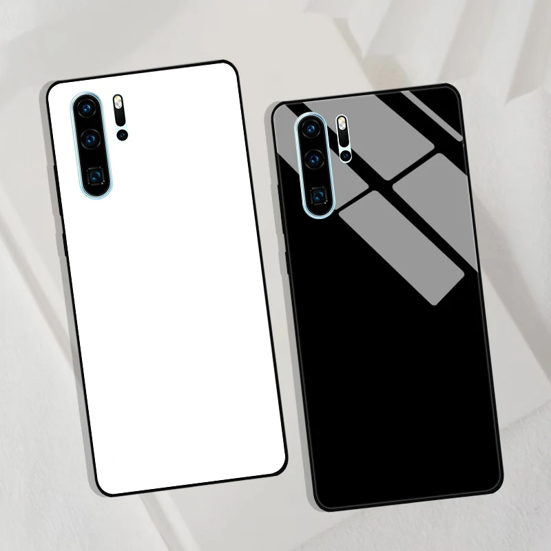 Para Huawei P30 Lite funda de vidrio templado para Huawei P20 P30 Pro P40 Lite E P50 P50E P60 Pro Plus parachoques trasero duro