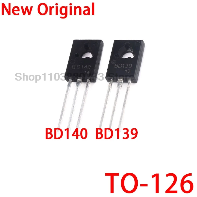 20 piezas 100% nuevo Chipset de buena calidad BD139 BD140 10 pares (10 Uds BD139 + 10 Uds BD140) TO126 TO-126 nuevo regulador de voltaje IC