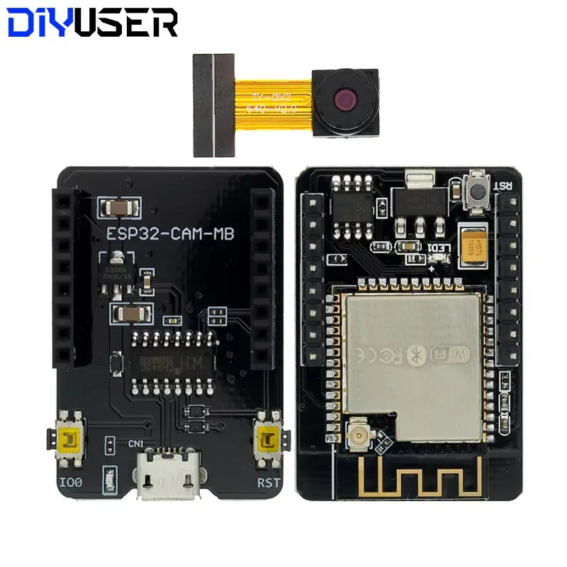 Módulo WiFi ESP32-CAM-MB serie a WiFi ESP32 CAM Placa de desarrollo 5V Bluetooth OV3660/OV2640 cámara DIY - imagen 2