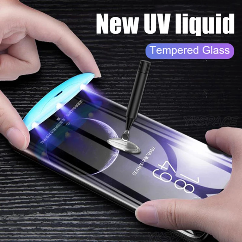 Protector de pantalla de pegamento completo líquido UV para Huawei Nova 7 8 9 10 11 12 Pro Ultra 3D borde curvo HD transparente 9H película de vidrio templado - imagen 2