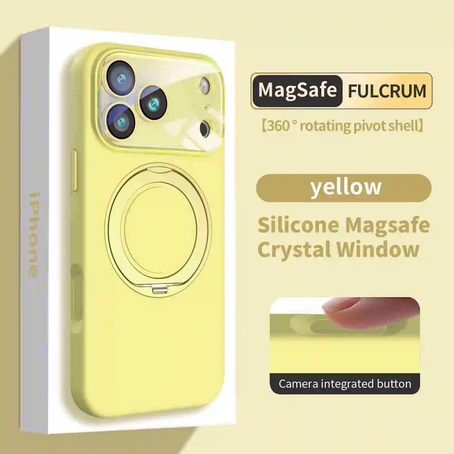 Funda de teléfono magnética de silicona líquida giratoria 360 para iPhone 17 Pro Max 16 Plus 15 14 13 12 para cubierta de carga inalámbrica Magsafe - imagen 4