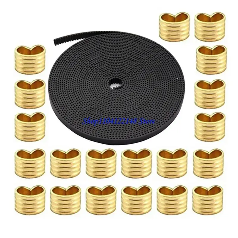 Terminales enjuague correa latón P9FA Conectores cable alambre 6 mm para impresoras Configuración rápida - imagen 4