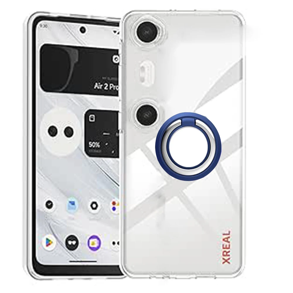 Soporte de anillo para XREAL Beam Pro, funda trasera transparente, ultrafina y suave - imagen 4