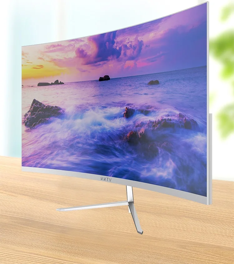 Monitor LCD de 23,8 "resolución HDMI + VGA 1920*1080 R1800 pantalla de superficie MVA pantalla de superficie de escritorio MONITOR de 23,8 pulgadas 75Hz