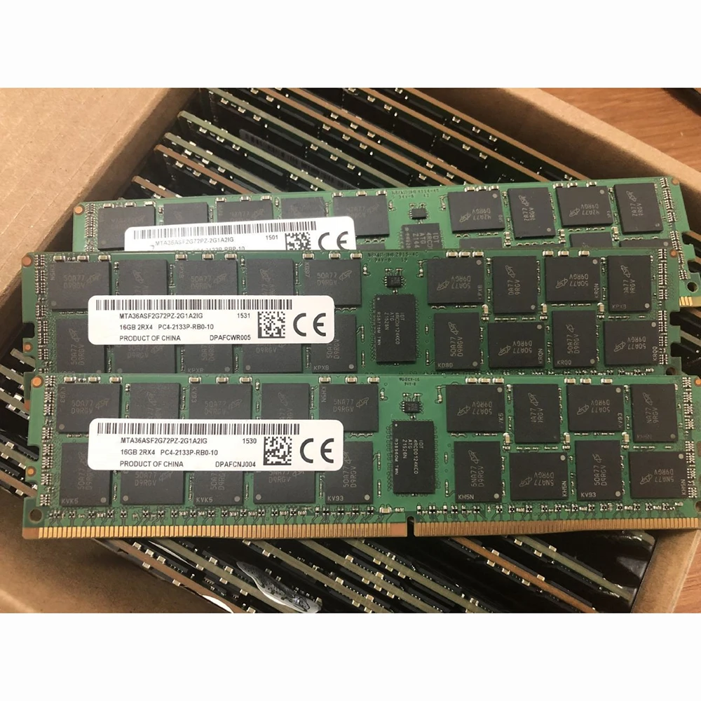 2 uds MTA36ASF2G72PZ-2G1A RAM para MT 16GB DDR4 2133MHz ECC REG memoria de servidor funciona perfectamente envío rápido de alta calidad - imagen 2