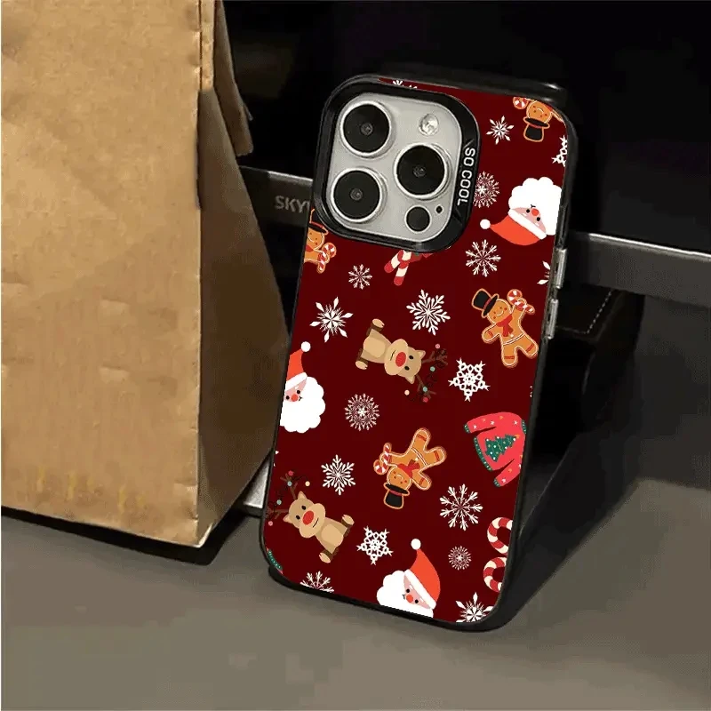 Para Xiaomi 14T 13T 12T Pro Funda Navidad pan de jengibre copo de nieve Funda de teléfono para Xiaomi Mi 11 Lite 5G 15 14 13 12 Fundas Funda - imagen 4