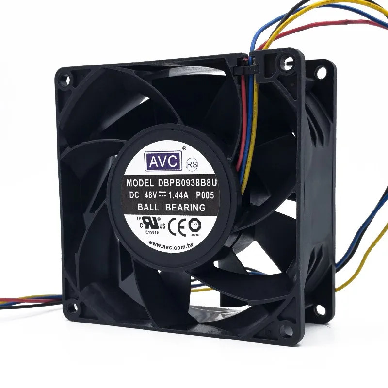 Para AVC DBPB0938B8U 9038 48V 1.44A PWM velocidad ajustable ventilador de alto volumen de aire 9CM - imagen 2