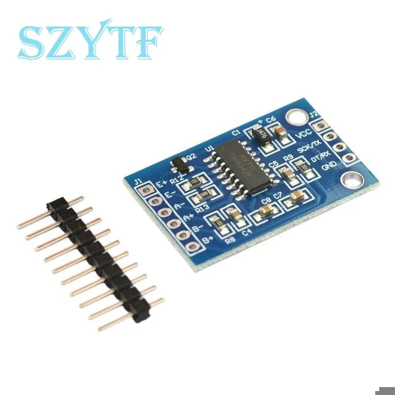 Mini Sensor de pesaje HX711 de doble canal, módulo AD de precisión de 24 bits, microcontrolador de Sensor de presión, HX711 - imagen 5