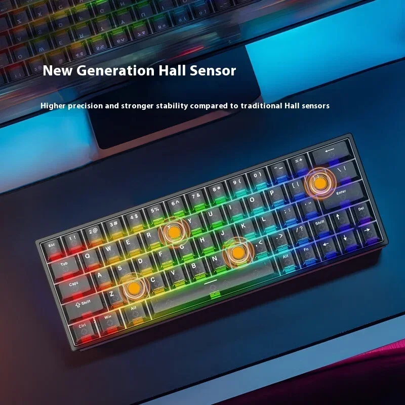 이록 ND63 울트라 MAX 게이밍 키보드 정밀 홀 이펙트 0.001mm RT 정확도 8kHz 폴링 레이트 다이내믹 SOCD MT TGL 핫 스와퍼블 - imagen 4