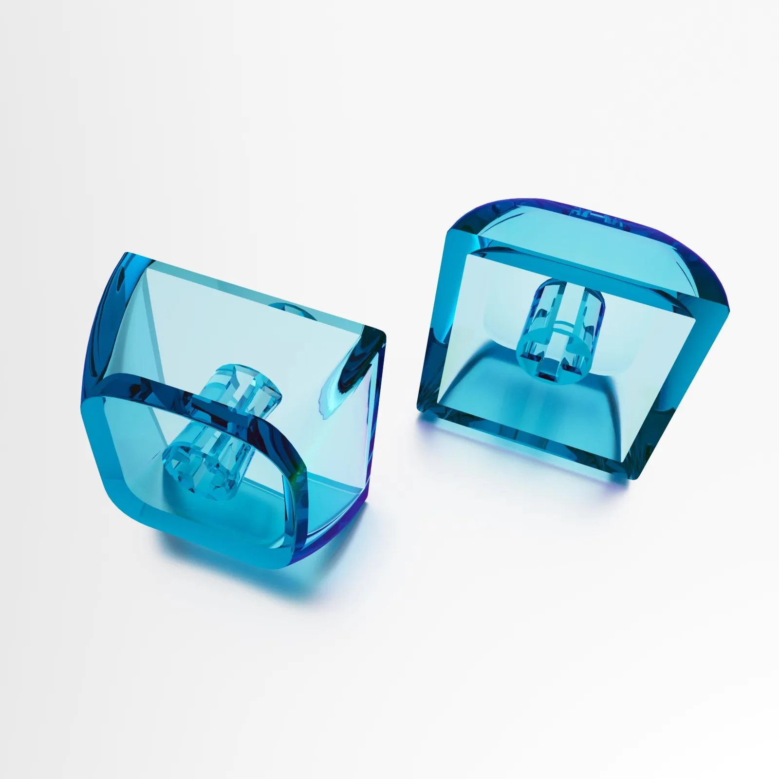 XDA Keycaps Teclado mecánico 1U 1x tapas de bola en blanco personalizado Gamer teclas de cristal transparente interruptores Mx perfil XDA - imagen 5