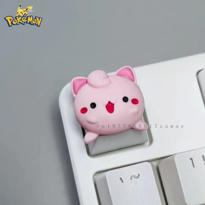 Pokemon Anime DIY Keycaps Lindo Mew 3D Anime Personaje Keycaps Teclado mecánico Keycaps Cherry MX Axis Regalos especiales - imagen 2