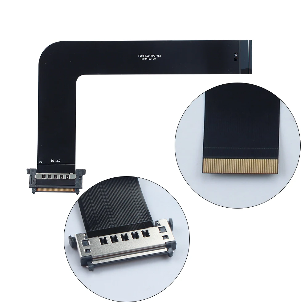 Para Creality K2 Plus/K1/K1C/Ender 3V3 Cable de conexión de pantalla Cable FPC negro L162mm accesorios de impresora 3D - imagen 3