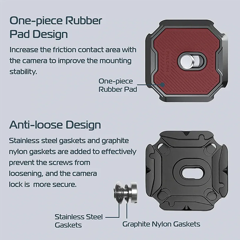 Ulanzi Falcam F38 Base de correa de hombro de liberación rápida/Kit V2 Compatible con placa de liberación rápida F38 PD Fotopro PGY - imagen 3