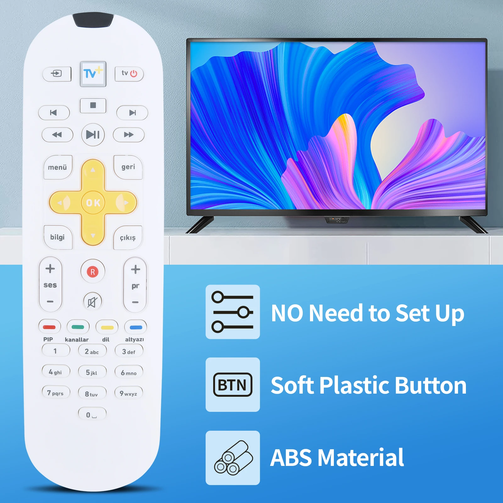 Nuevo mando a distancia para Turkcell Tv+ Plus URC 199000 -00R00 - imagen 3