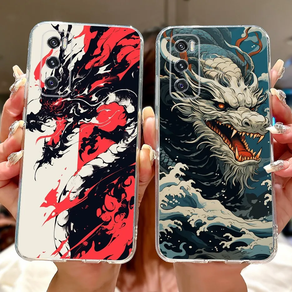 Para Vivo V20 SE funda V2022 V2023 nueva moda cubierta pintada funda de teléfono de silicona transparente para Vivo V2022 V2023 V20 SE V20SE bolsas suaves - imagen 2