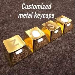 CSK-teclas de Metal con perfil de cereza, aleación de Zinc/aluminio personalizada, teclas de teclado mecánico de varios colores, accesorios para juegos, regalo
