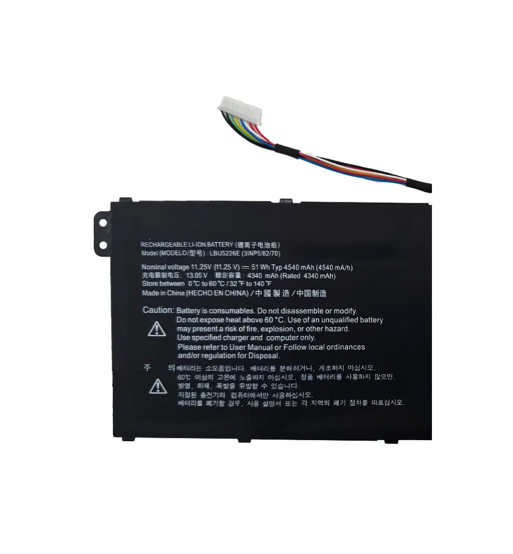 Batería del ordenador portátil de 11.25V 51Wh 4540mAh LBU5226E para la serie LG EAC64581401 199020020062 PG19A4 - imagen 2